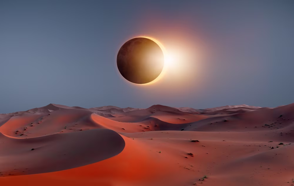 Witnessing a solar eclipse
