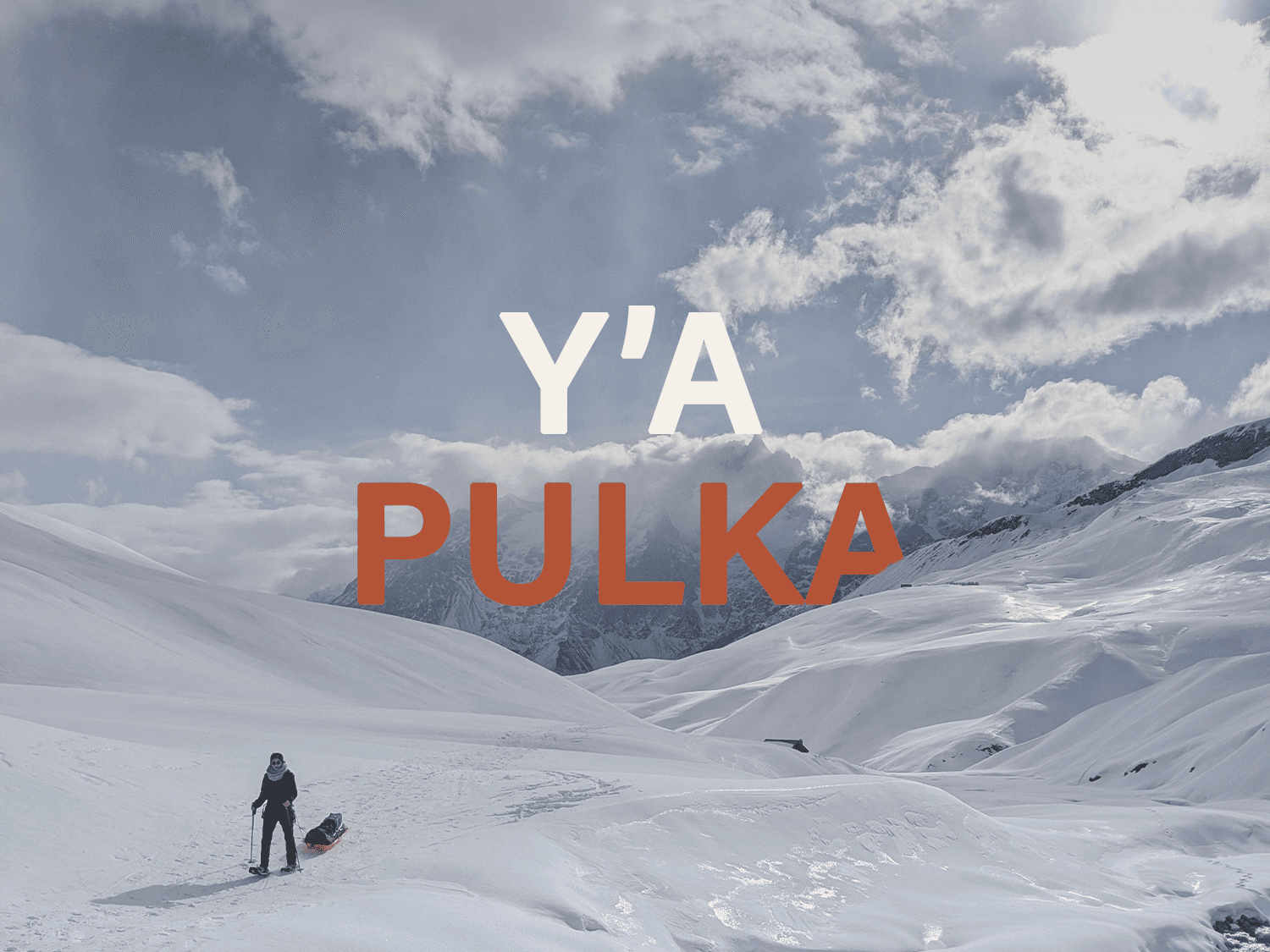 Trek pulka bivouac snowshoes in the Cerces Thabor Massif