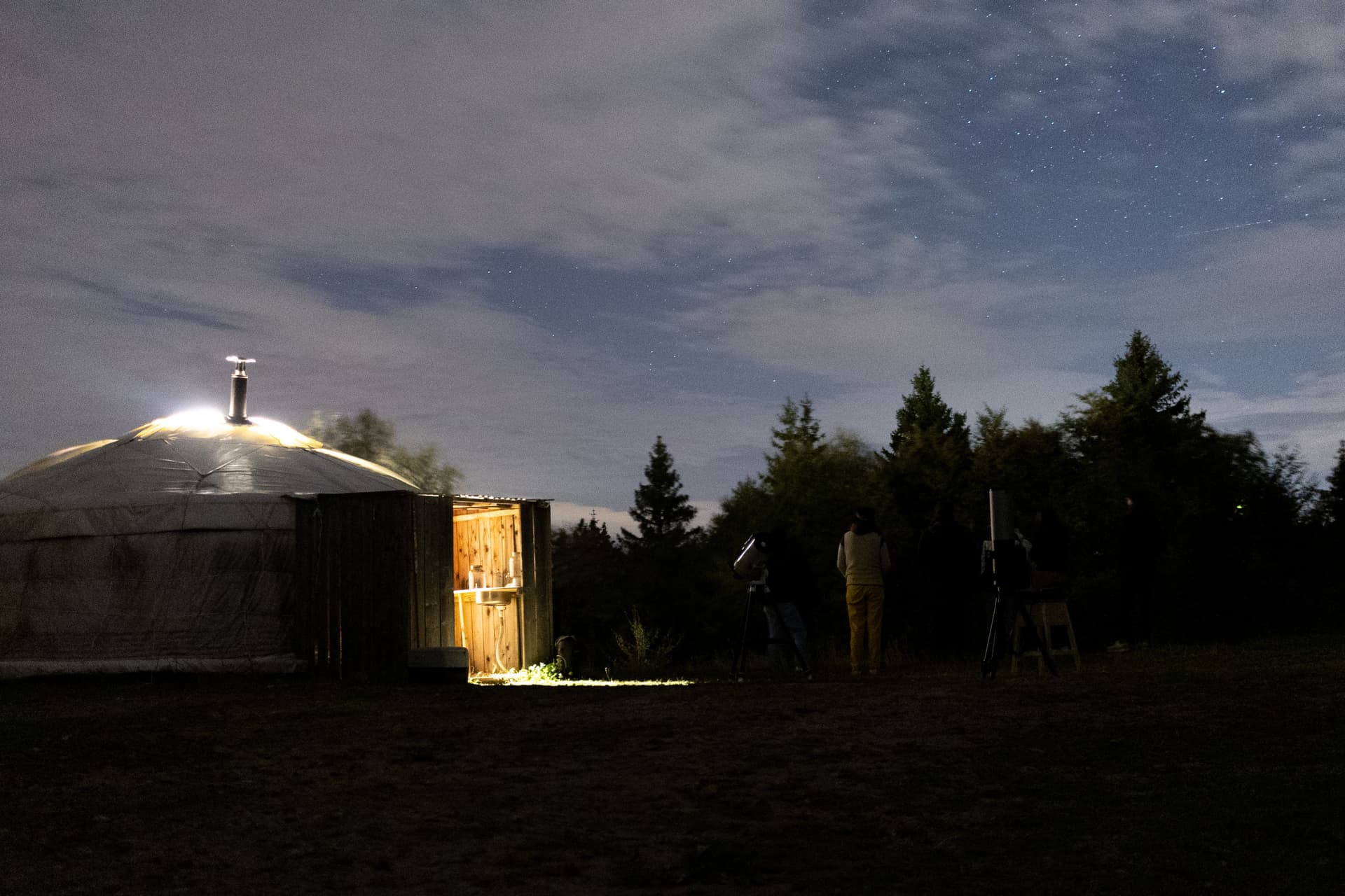 First night of stargazing in the Jura